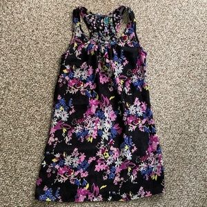 Small REVERSIBLE sleeveless floral print dress